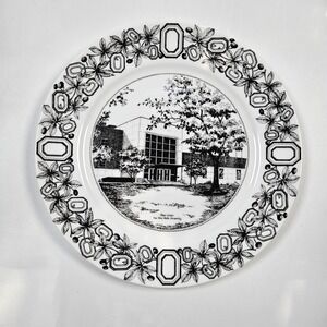 Oneida Commemorative Plate 10.5" White OSU Ohio Union 1951-2007 Bone China